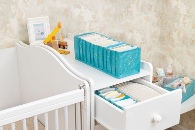 Buti Baby Akordiyon Organizer Çekmece Düzenleyici Large Turkuaz 104089 KASA - 203 - 1