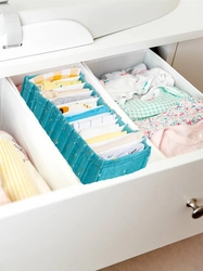 Buti Baby Akordiyon Organizer Çekmece Düzenleyici Medium Turkuaz 104096 KASA - 204 - 2