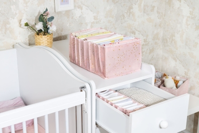 Buti Baby Akordiyon Organizer Çekmece Düzenleyici Large Pembe 104089 KASA - 208 - 1